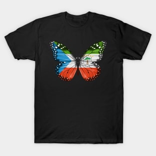 Equatorial Guinean Flag  Butterfly - Gift for Equatorial Guinean From Equatorial Guinea T-Shirt